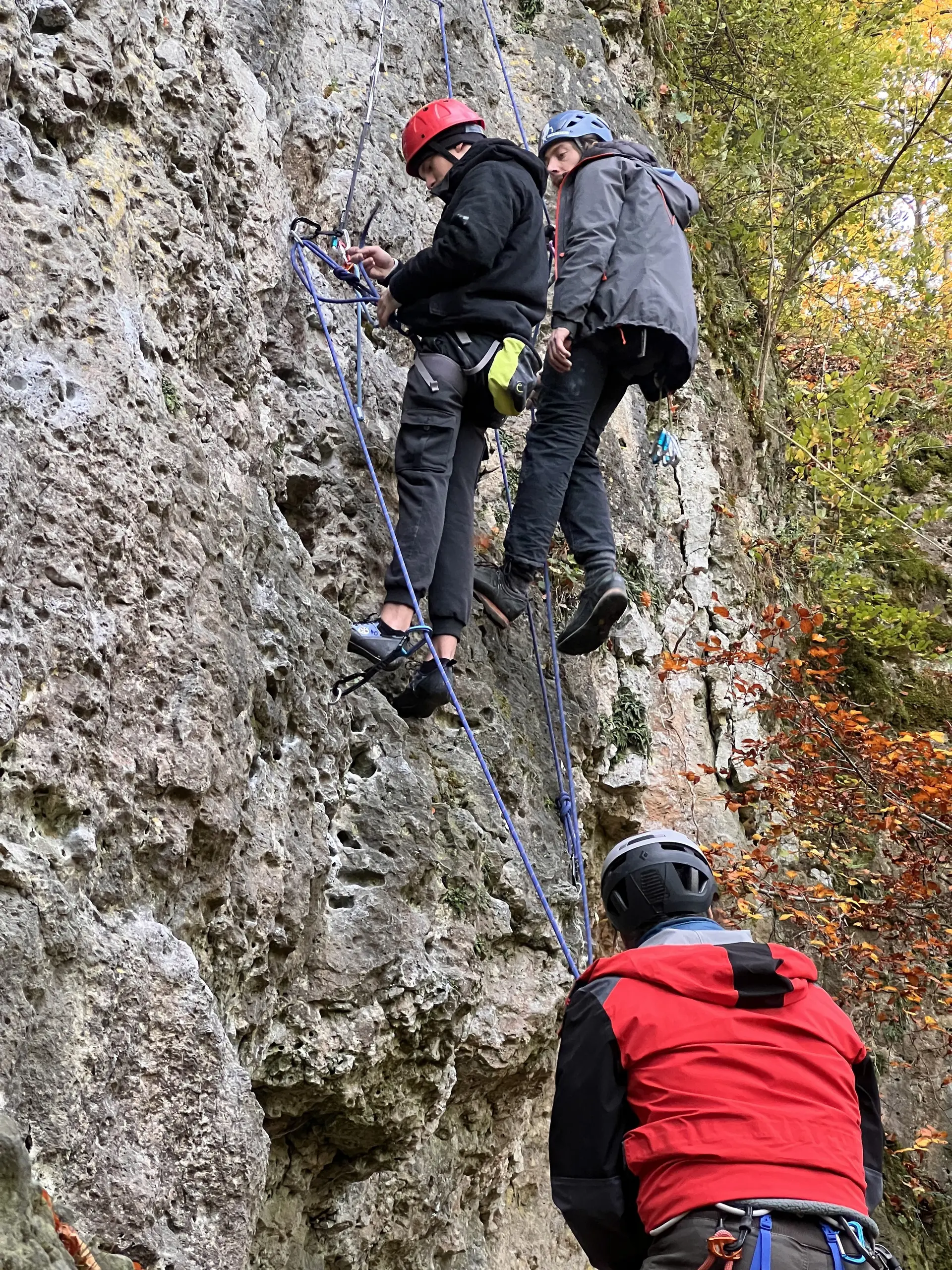 Kletterkurs zum Umbauen am Fels | © DAV AlpinClub Kassel